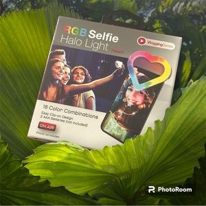 RGB Selfie Halo Light Heart Shaped Vlogging Series